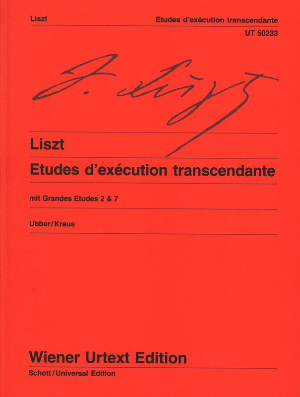 Liszt - Etudes D'Execution Transcendante For Piano (Wiener Urtext Edition)