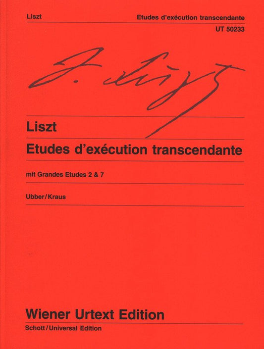 Liszt - Etudes D'Execution Transcendante For Piano (Wiener Urtext Edition)