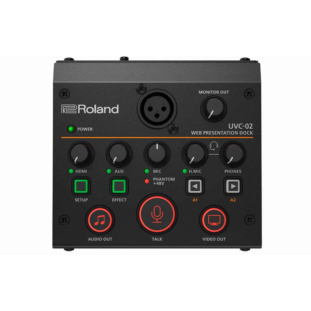 ROLAND UVC-02 Web Presentation Dock - USB 3.0 AV Streaming Unit for Live Broadcast and Video Production