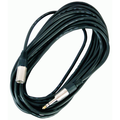 UXL 10 Meter Male XLR to TRS Stereo 6.3mm Jack Cable