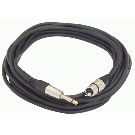 UXL 7 Meter Female XLR to Male Jack Hi-Impedance Mic Cable DLX