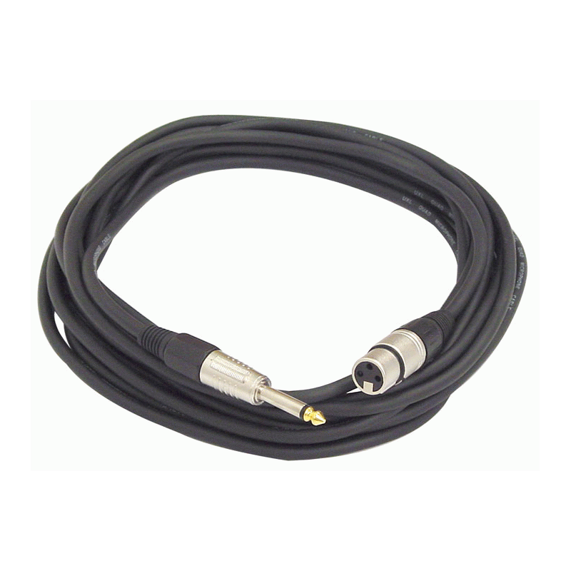UXL 7 Meter Female XLR to Male Jack Hi-Impedance Mic Cable DLX — view 2