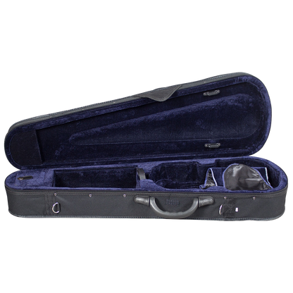 Vivo Encore Shaped Case for 1/2 Violin & 12" Viola with Accessory Pocket, Bow Holders, Carry Handle, Shoulder Straps — view 2