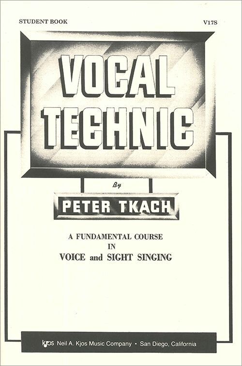 Vocal Technic Student Book by Neil A. Kjos Music Company, 32 Pages, Choral