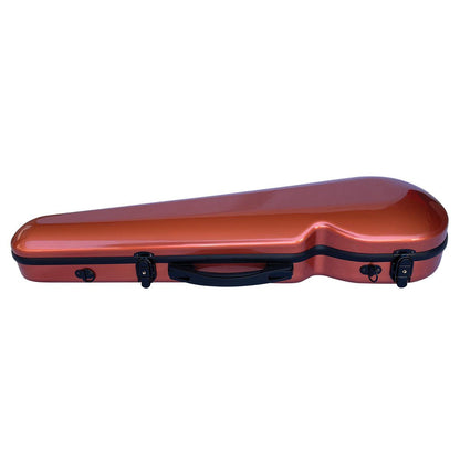 VIVO Copper Shaped Case for 3/4 Violin / 13" Viola with Hygrometer & Straps — view 2