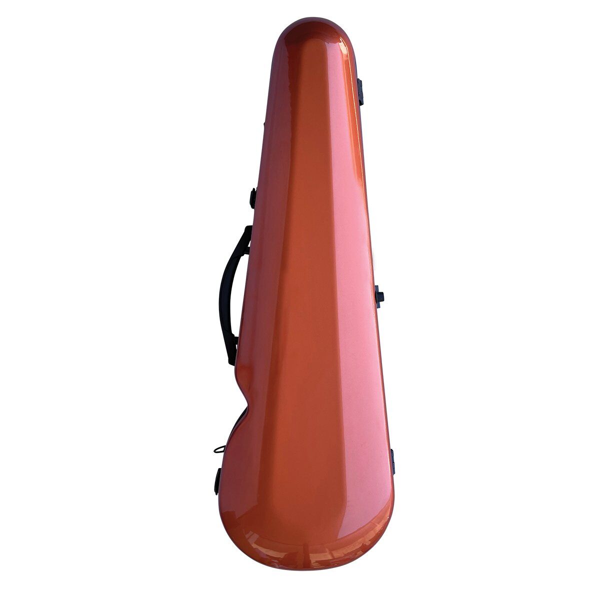 VIVO Copper Shaped Case for 3/4 Violin / 13" Viola with Hygrometer & Straps