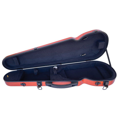 VIVO Copper Shaped Case for 3/4 Violin / 13" Viola with Hygrometer & Straps — view 3