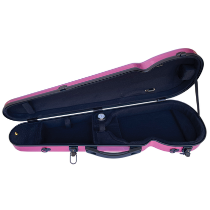 Vivo V203-44PK3 Polycarbonate Shaped Case to suit 4/4 Violin / 14" Viola - Metallic Pink — view 3