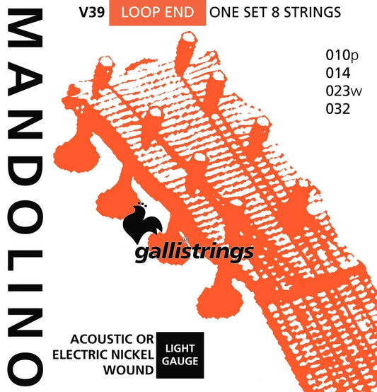 Galli Mandolin Strings Light Nickel Wound Set 10/32