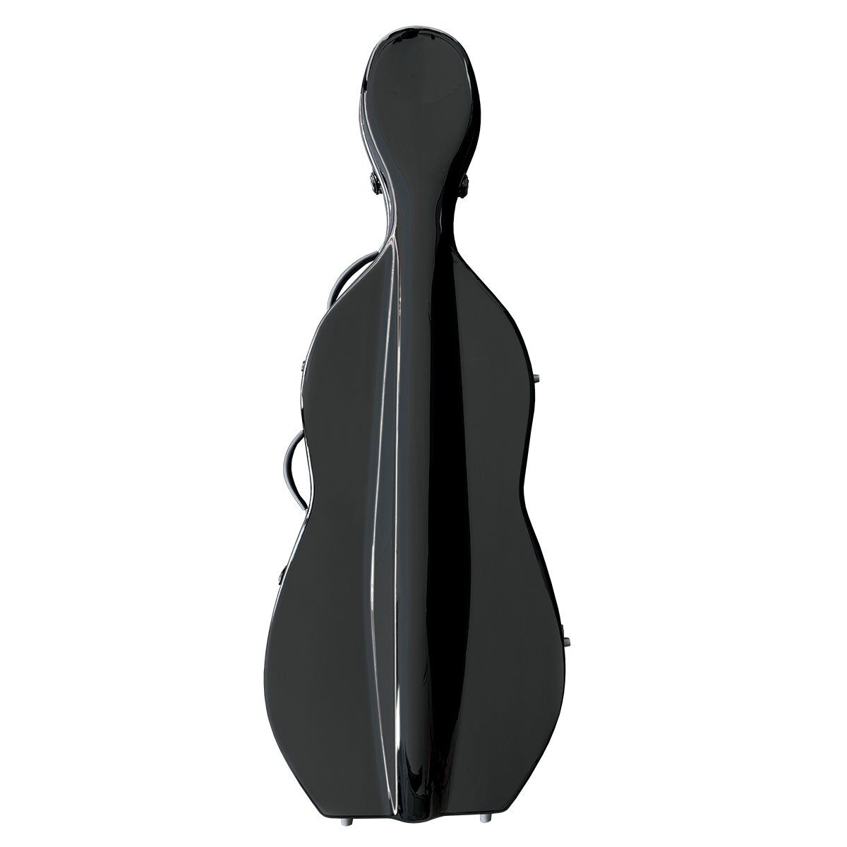 Vivo V703-44BK Polycarbonate Cello Case for 4/4 - Black, Durable & Water Resistant — view 2