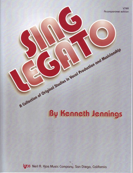 Sing Legato Piano Accompaniment by Neil A. Kjos Music Company - 40 Pages, Choral