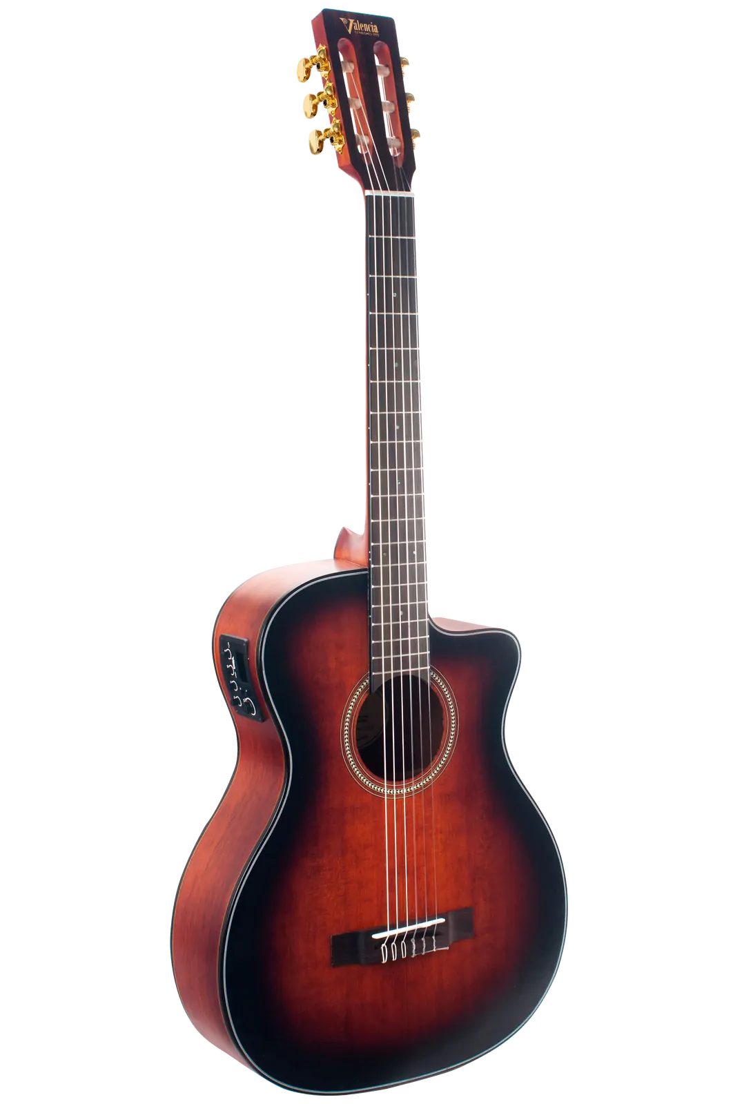 Valencia 430 Series VA434CECSB Cutaway Electric-Acoustic Guitar - Classic Sunburst