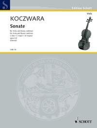 Koczwara Sonata in C Major Op. 2 No. 2 for Viola and Piano, 20 Pages, Schott Music