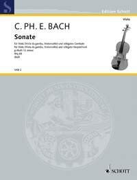 CPE Bach - Sonata in G Minor WQ 88 for Viola and Piano, Schott Music Edition, 48 Pages