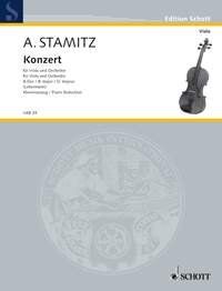 Stamitz Concerto in B Flat Major for Viola and Piano, 44 Pages, Schott Music