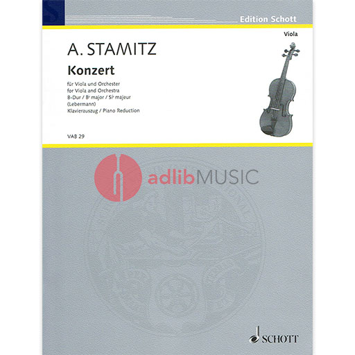 Stamitz Viola Concerto in B Minor for Viola and Piano
