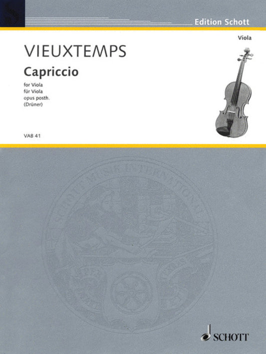Cappricio Op Post Viola Solo