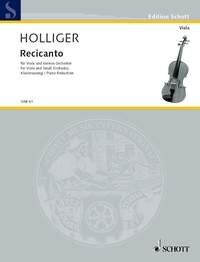 Holliger - Recicanto for Viola and Piano, Schott Music, 96 Pages