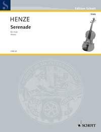 Henze Serenade for Solo Viola, Arranged by Garth Knox, Schott Music, 12 Pages, Viola Solo Edition