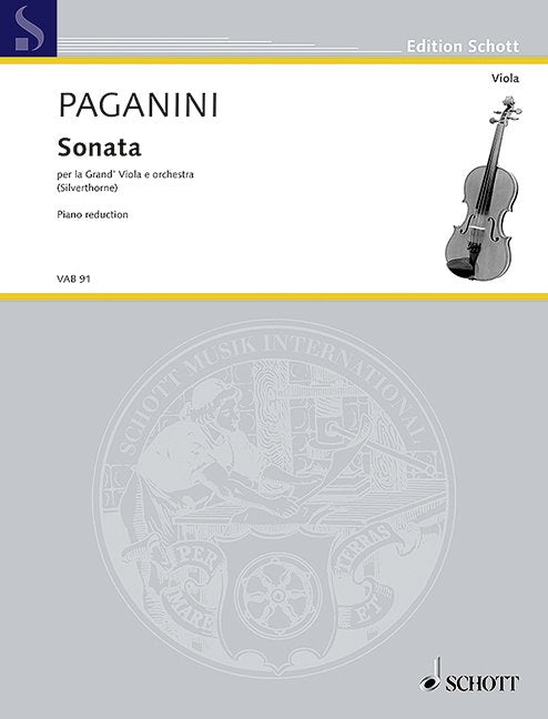 Nicolo Paganini: Sonata — Viola & Piano (Schott Music)