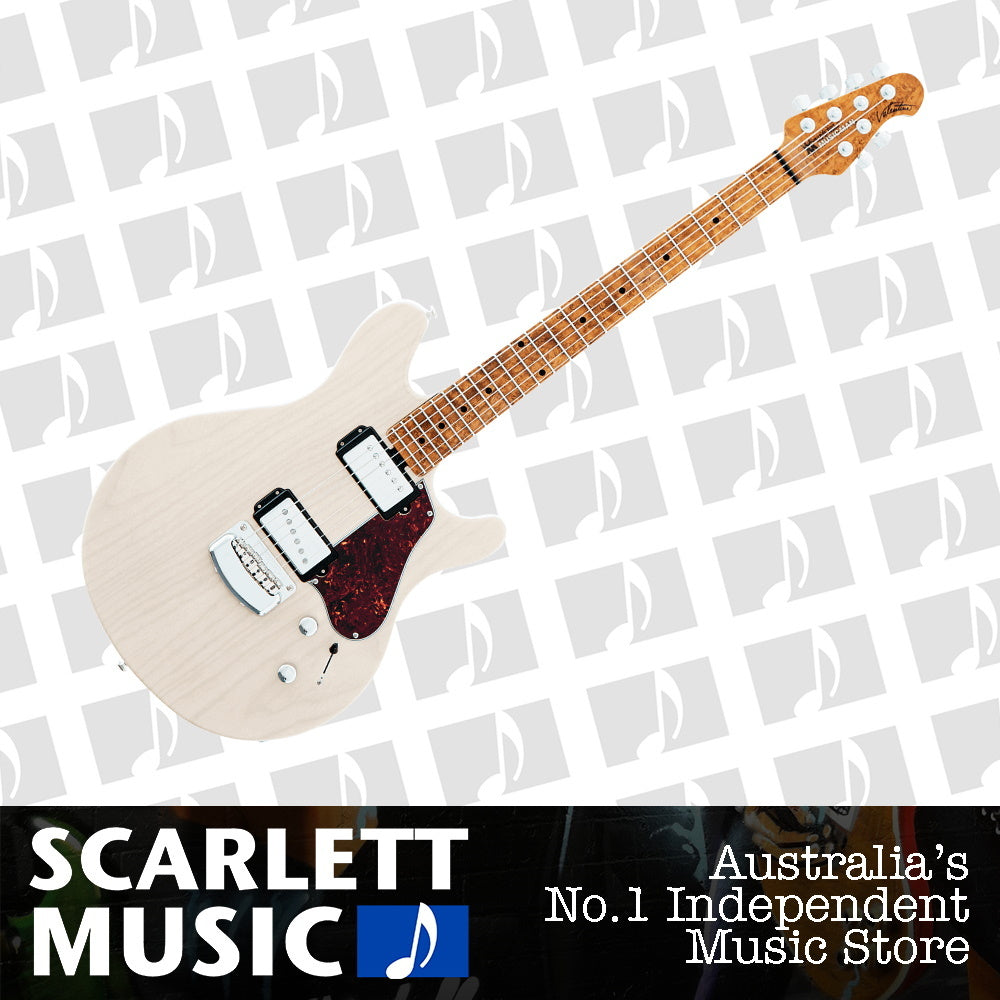 Ernie Ball Music Man Valentine Trans Buttermilk Electric Guitar — view 2