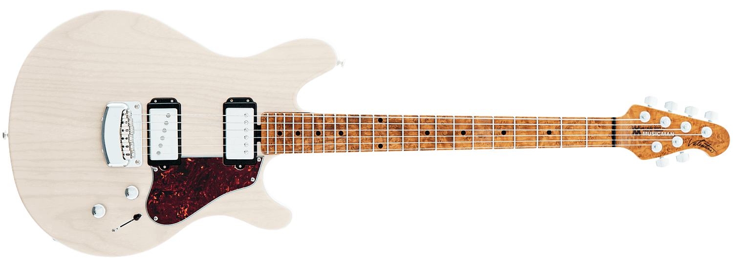 Ernie Ball Music Man Valentine Trans Buttermilk Electric Guitar