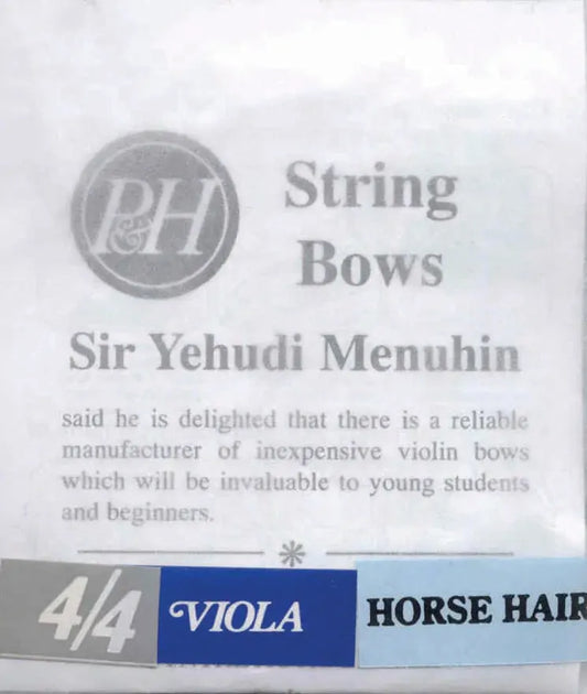 P&H Viola Bow Hair Unbleached 1 Hank