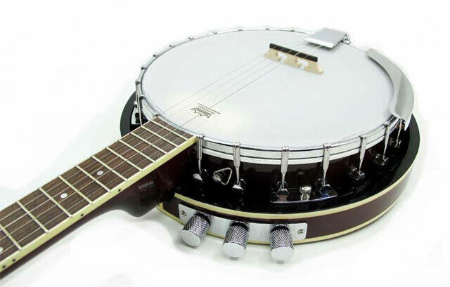 Vorson VBJ5E 5-String AC/EL Banjo with 24 Brackets — view 3