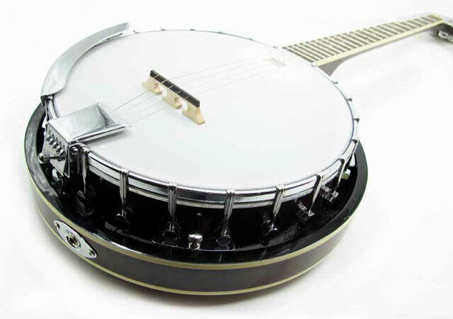Vorson VBJ5E 5-String AC/EL Banjo with 24 Brackets — view 2