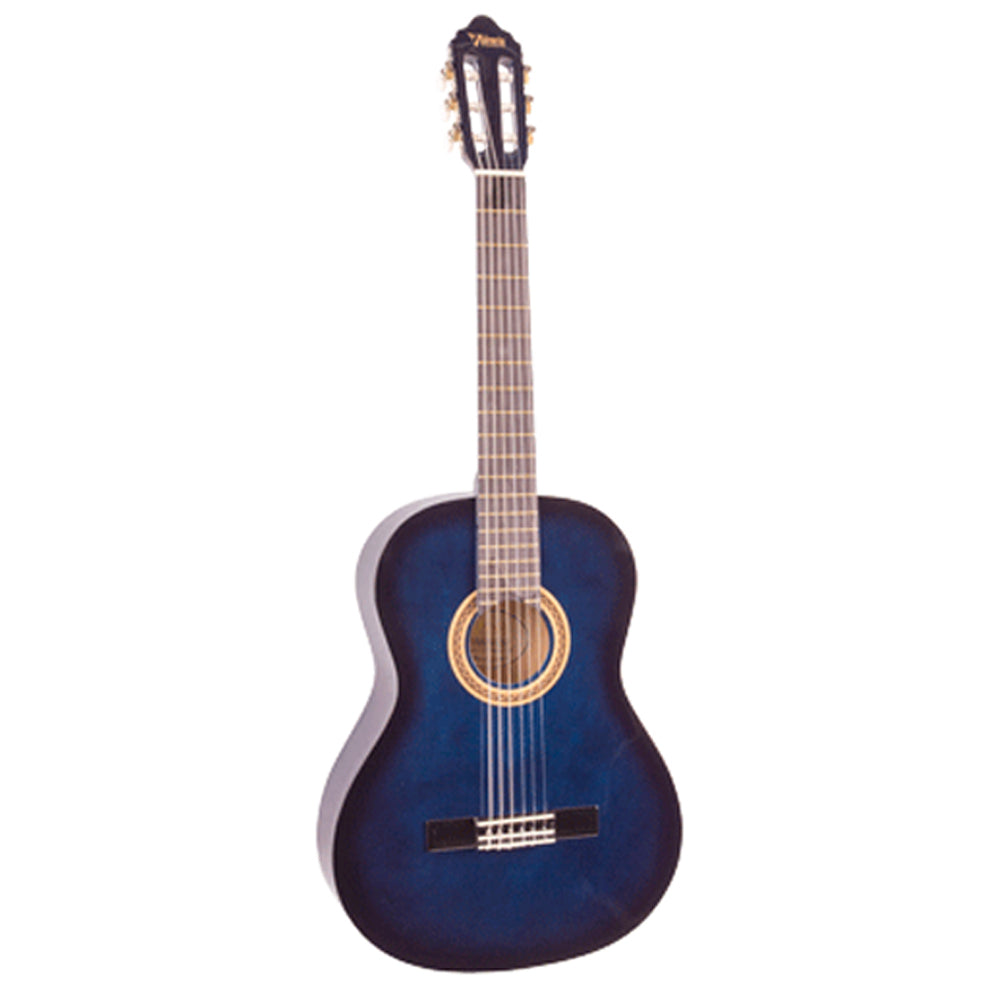 Valencia 1/2 Size Nylon String Student Guitar Blue