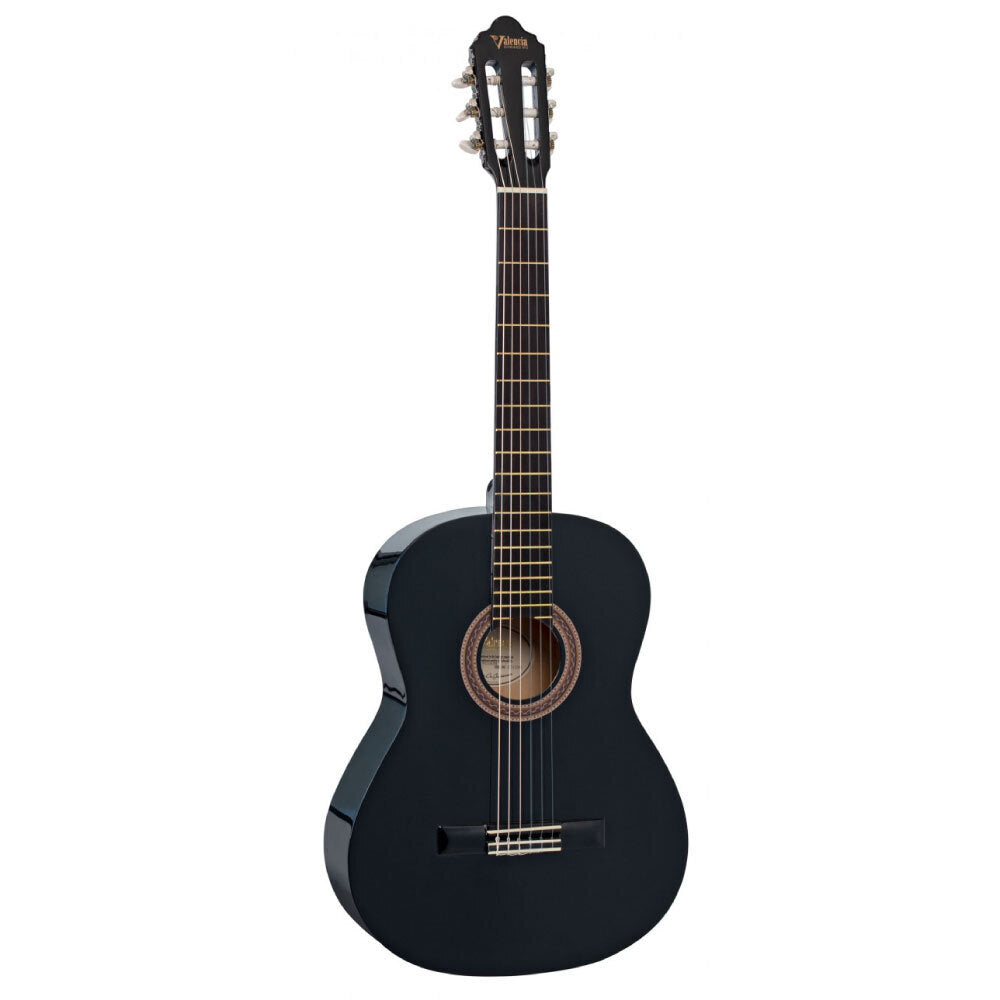 Valencia 3/4 Size Nylon String Student Guitar Black