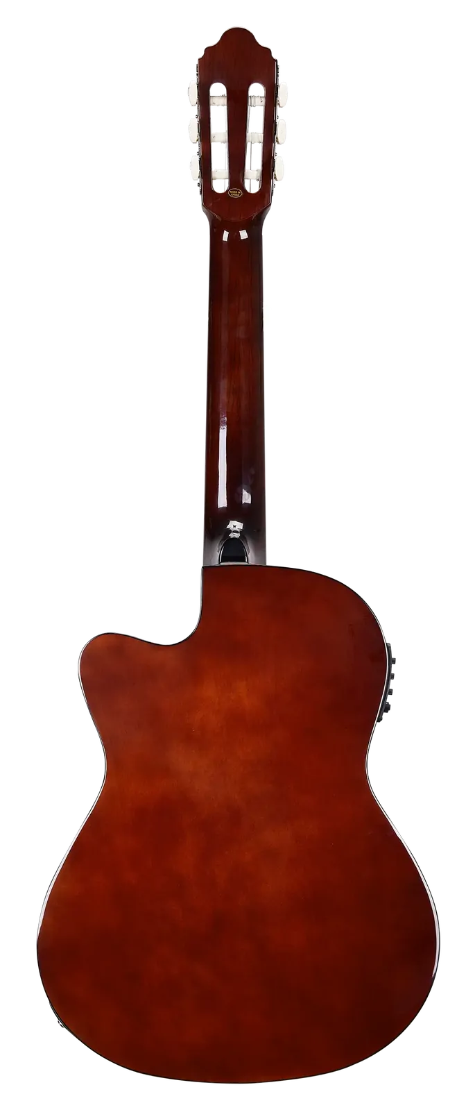 Valencia VC104TCE Thin Body Acoustic-Electric Guitar 4/4 Size Natural Finish — view 2