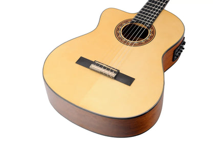 Valencia 300 Series Left-Hand Classical Guitar - Natural Satin Finish — view 5