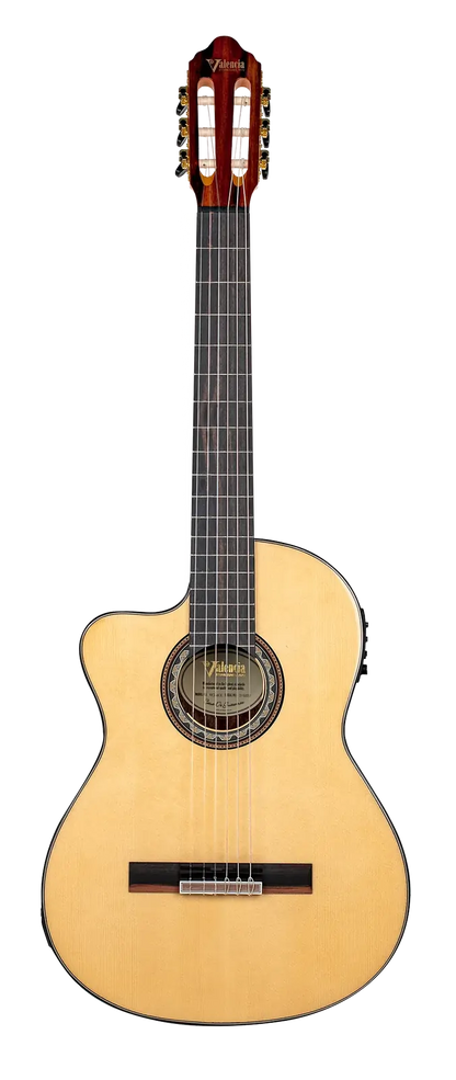 Valencia 560 Series Left Hand Classical Guitar VC564CEL with Pickup in Natural High Gloss