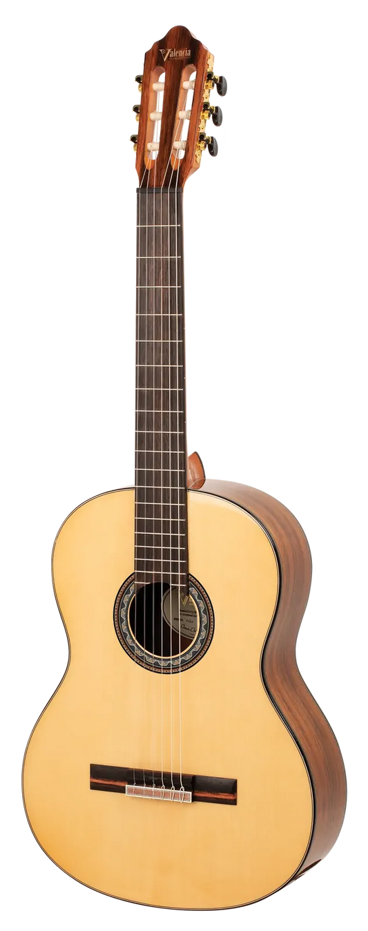 Valencia 560 Series Left-Hand Classic Guitar in Natural High Gloss