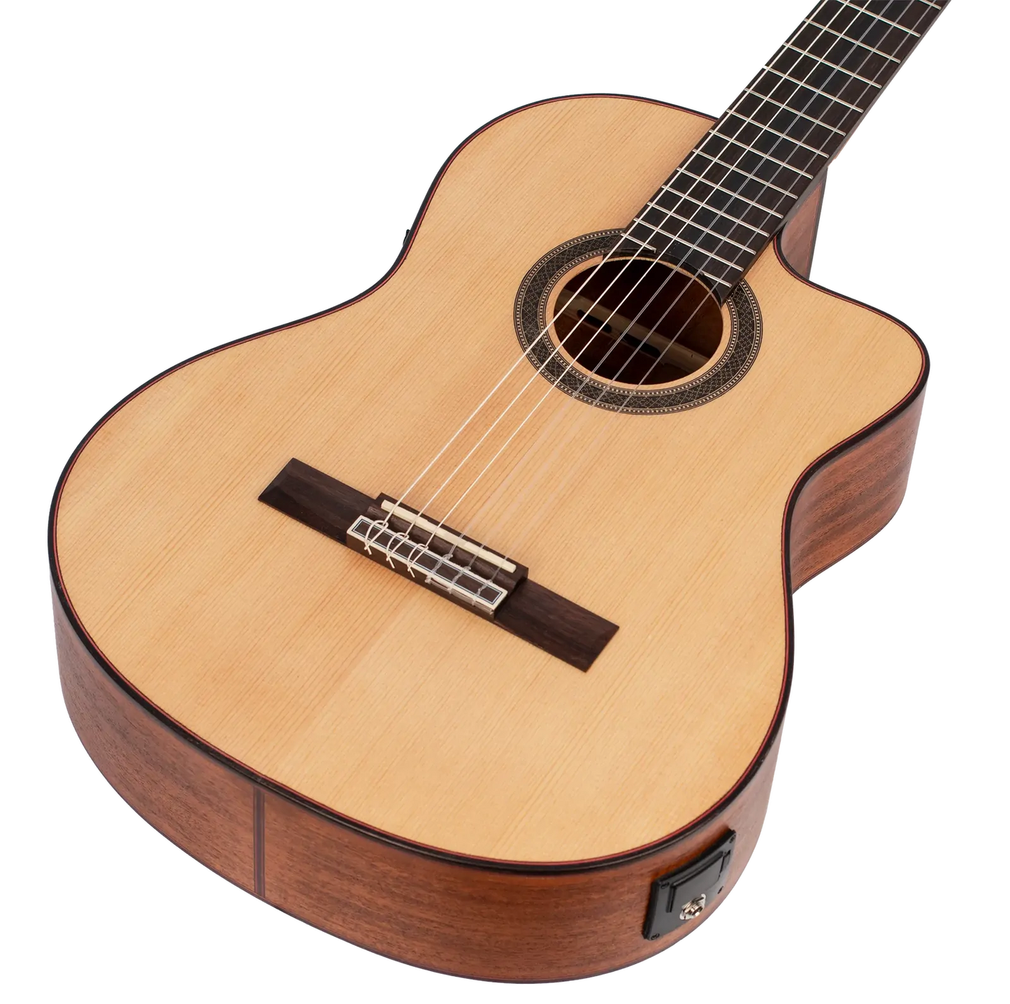 Valencia 700 Series EL/AC VC704CE Acoustic-Electric Classical Guitar — view 4