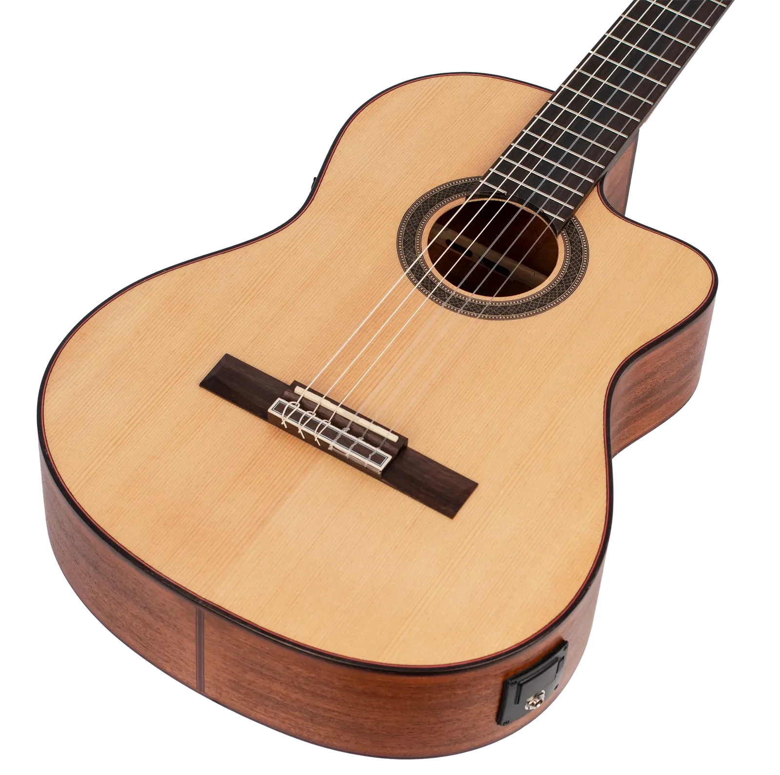 Valencia 700 Series EL/AC VC704CE Acoustic-Electric Classical Guitar — view 4