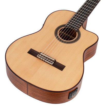 Valencia 700 Series EL/AC VC704CE Acoustic-Electric Classical Guitar — view 4
