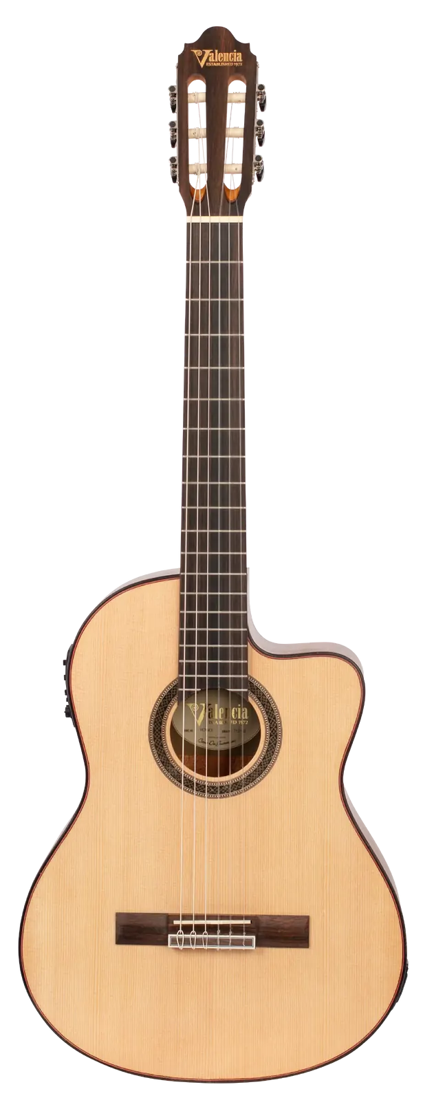 Valencia 700 Series EL/AC VC704CE Acoustic-Electric Classical Guitar
