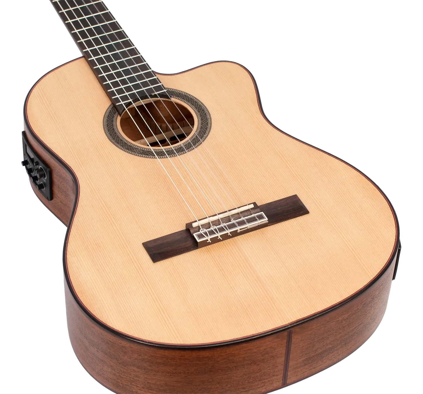 Valencia 700 Series EL/AC VC704CE Acoustic-Electric Classical Guitar — view 5