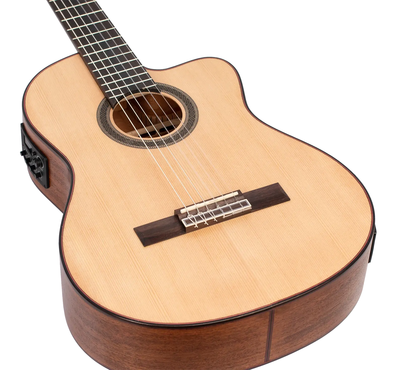 Valencia 700 Series EL/AC VC704CE Acoustic-Electric Classical Guitar — view 5