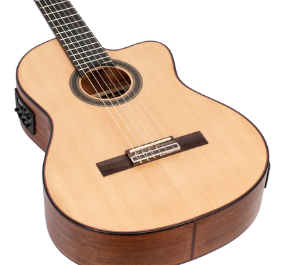 Valencia 700 Series EL/AC VC704CE Acoustic-Electric Classical Guitar — view 5