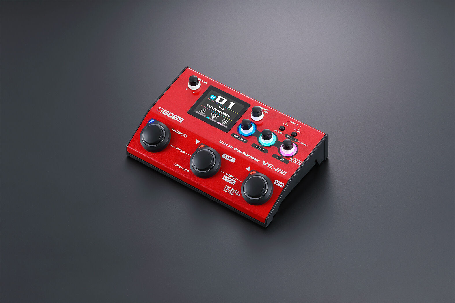 BOSS VE-22 Vocal Performer - Portable Multi-Effects Toolbox for Singers with Real-Time Harmonies and Voice-Changing Effects — view 5