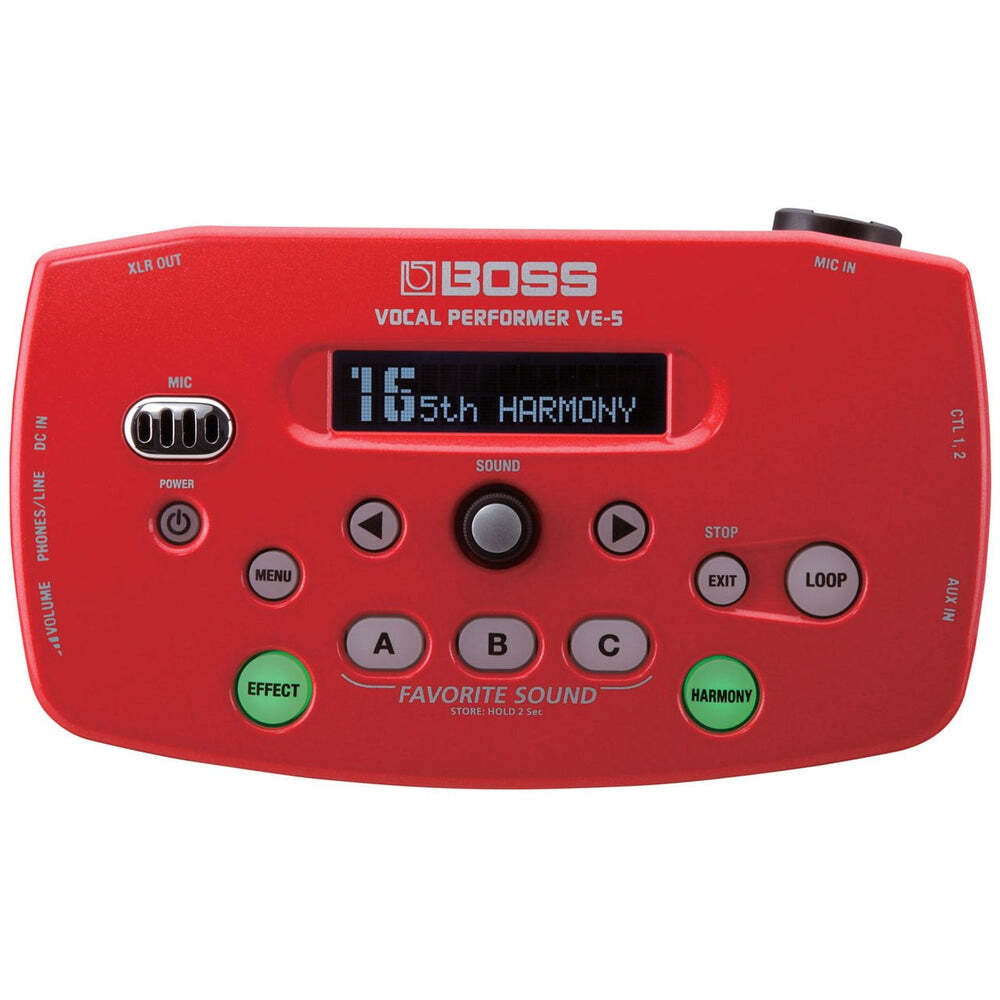 BOSS VE-5-RD Vocal Performer - Compact Effects Processor & Looper for Singers & Rappers, Portable Design, Easy Mounting — view 7