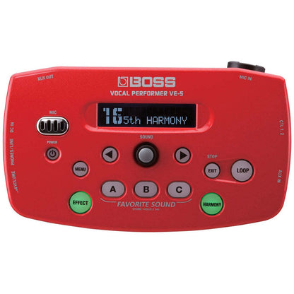 BOSS VE-5-RD Vocal Performer - Compact Effects Processor & Looper for Singers & Rappers, Portable Design, Easy Mounting — view 7