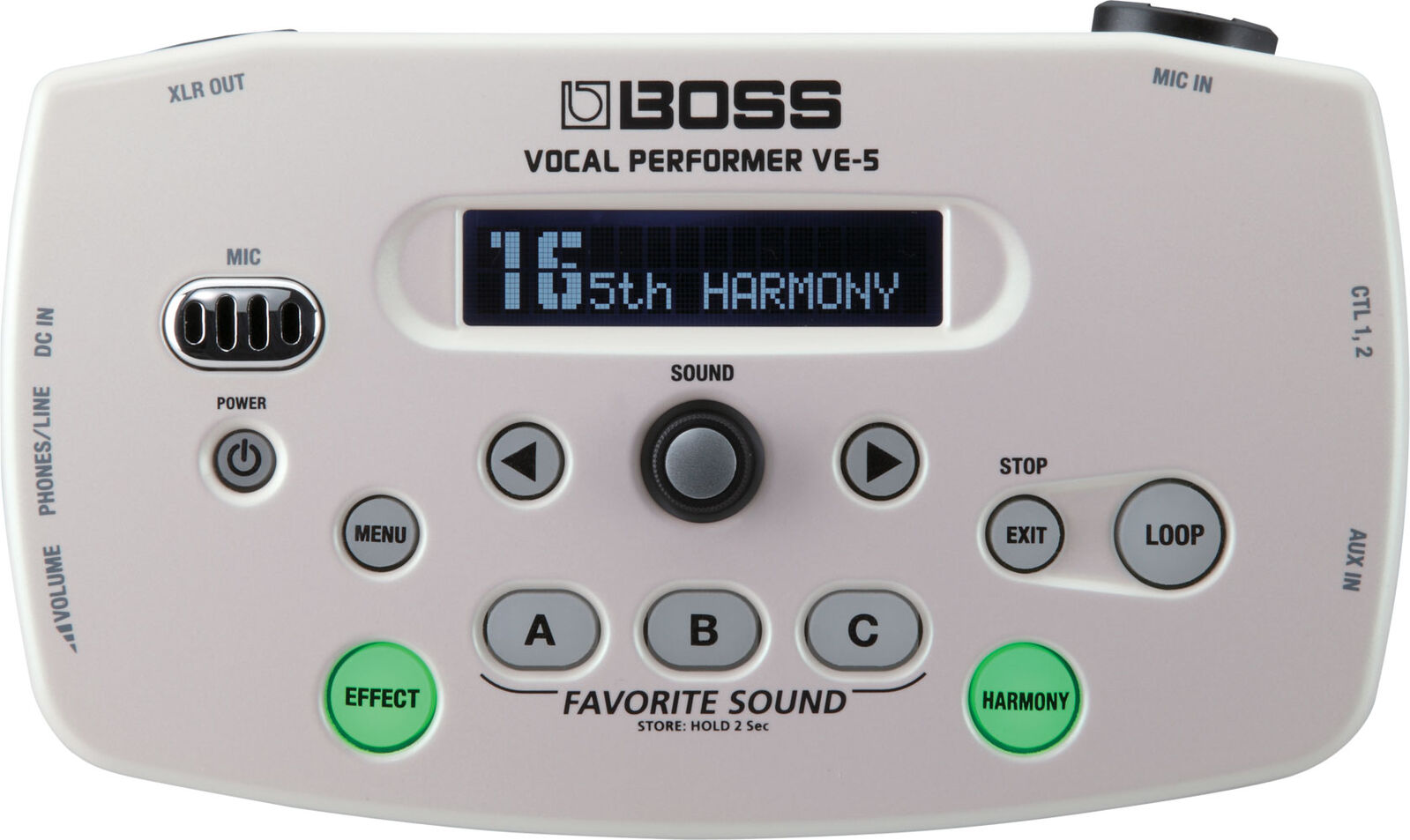 BOSS VE-5-WH Vocal Performer - Compact Effects Processor & Looper for Vocalists with Mic Stand Compatibility — view 2