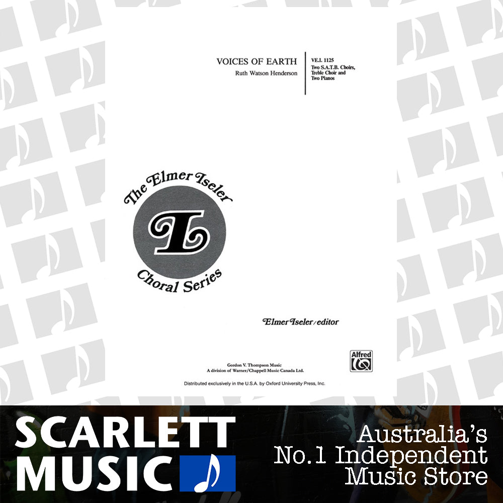 Voices of Earth SATB Choral Sheet Music by Henderson — view 2