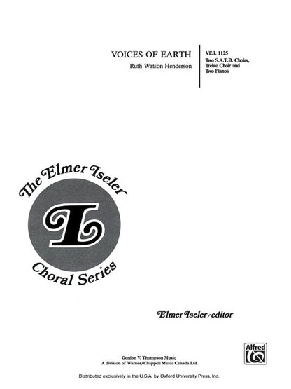 Voices of Earth SATB Choral Sheet Music by Henderson