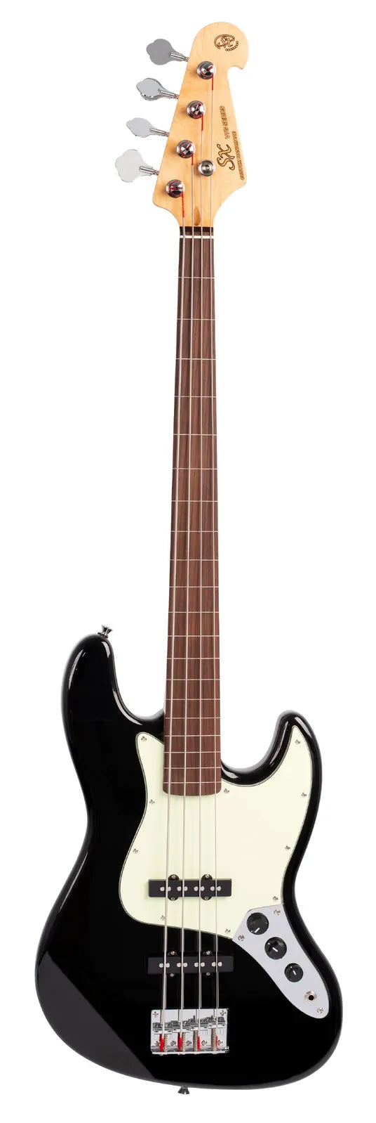 SX VEJ62FB Fretless J Bass in Black — view 2