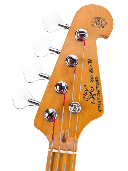 SX Vintage Style Bass Guitar with Laney LX15B 15W Amplifier and Accessories — view 4